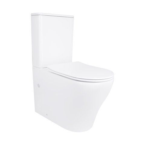 Унітаз підлоговий Qtap Virgo Ultra Quiet безобідковий з сидінням Soft-close WHITE QT18226092AW SD00052581 фото