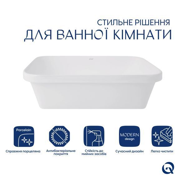 Раковина Qtap Scorpio 510х390х145 White QT1411K490WN SD00053085 фото