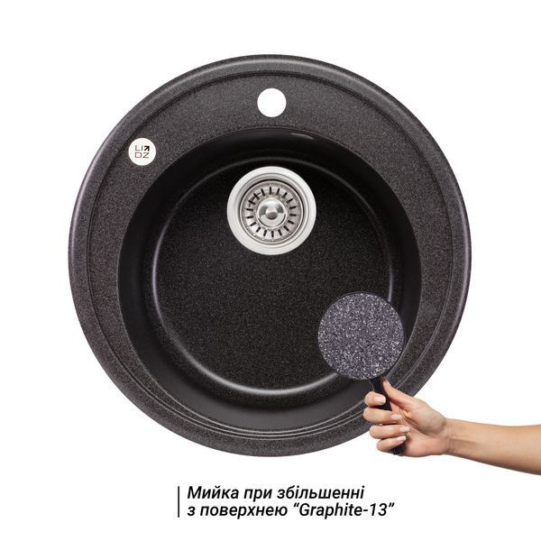 Кухонна мийка Lidz D510/200 GRF-13 (LIDZGRF13D510200) SD00043320 фото