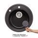 Кухонна мийка Lidz D510/200 GRF-13 (LIDZGRF13D510200) SD00043320 фото 3