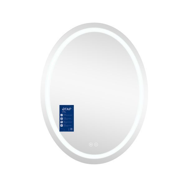 Дзеркало Qtap Mideya (DC-F801) 600х800 з LED-підсвічуванням Touch, з антизапотіванням, димером QT2078F801W SD00034655 фото