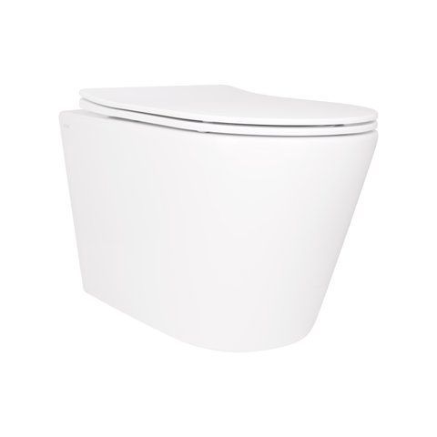 Унітаз підвісний Qtap Scorpio безободковий Ultra Quiet з сидінням Soft-close QT14332380AW SD00050898 фото