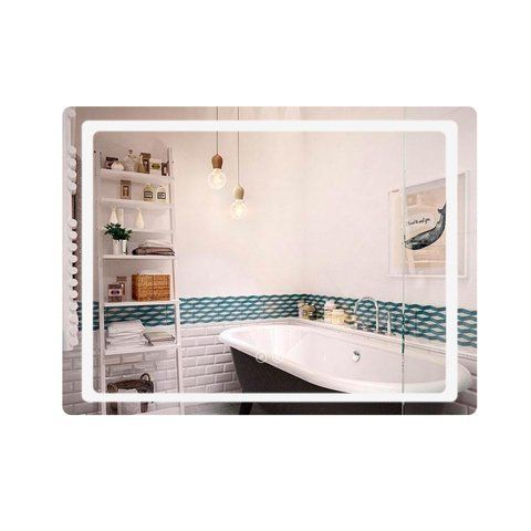 Дзеркало Qtap Mideya (DC-F614) 700х500 з LED-підсвічуванням Touch, з антизапотіванням, димером QT2078NCF07050W SD00054143 фото