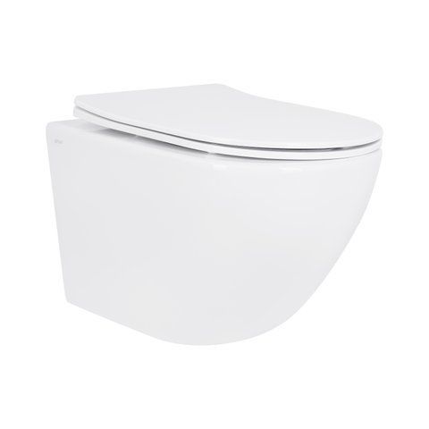Унітаз підвісний Qtap Jay безободковий Ultra Quiet з сидінням Soft-close QT07335177W SD00050899 фото