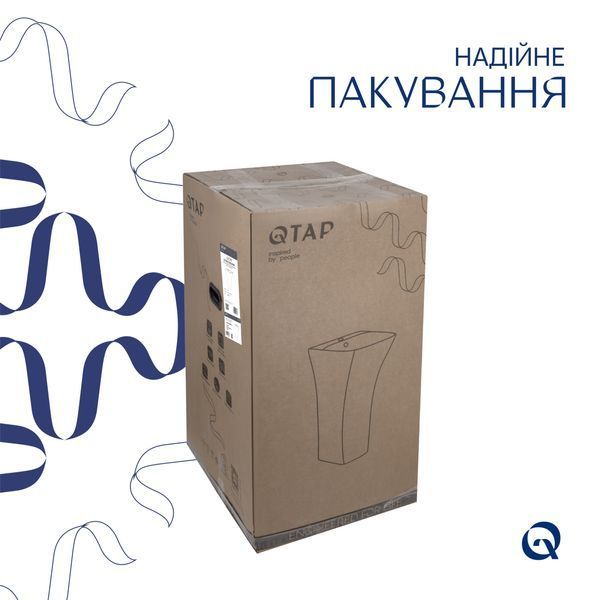 Раковина для підлоги моноблок Qtap Crow 445x420x840 White QT0511G315WN SD00053087 фото