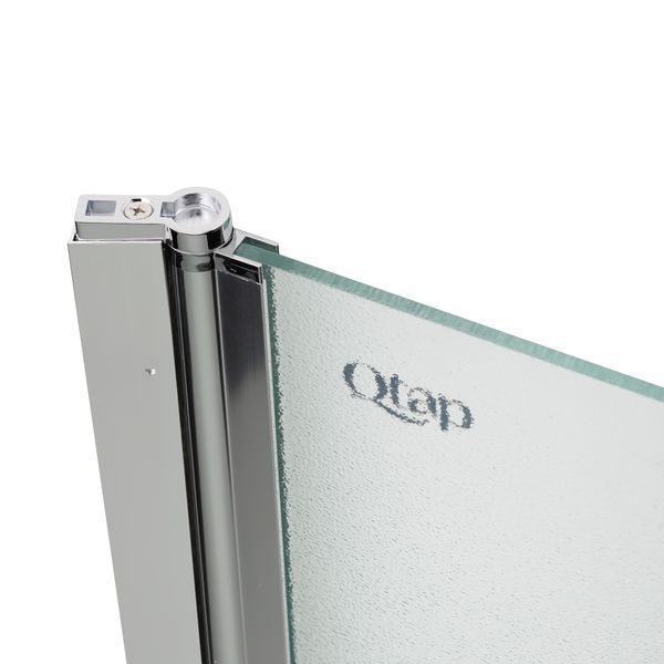 Штора на ванну Qtap Standard CRM407513APL скло Pear 6 мм, 75х140 см, ліва SD00039718 фото