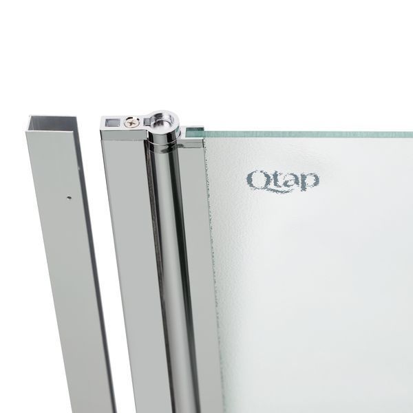 Штора на ванну Qtap Standard CRM407513APL скло Pear 6 мм, 75х140 см, ліва SD00039718 фото