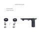 Комплект Qtap Slavonice Black Matt: Змішувач QTROB4060102B + Шланг QTHADPVCSQ160B + Лійка QTRUC125BLM45951 SD00054150 фото 4