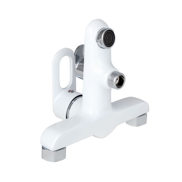 Змішувач для ванни Lidz Latwa 006 (з душовим гарнітуром) (k35) LDLAT006WHI45424 White SD00051548 фото