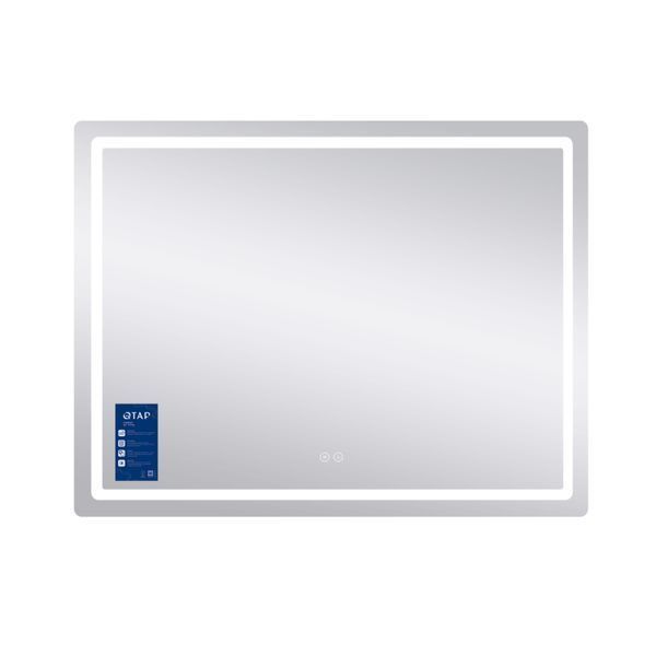 Дзеркало Qtap Mideya MI1) 1200х800 з LED-підсвічуванням Touch, з антизапотіванням, димером, рег. яскравості QT2078F12080 SD00054584 фото