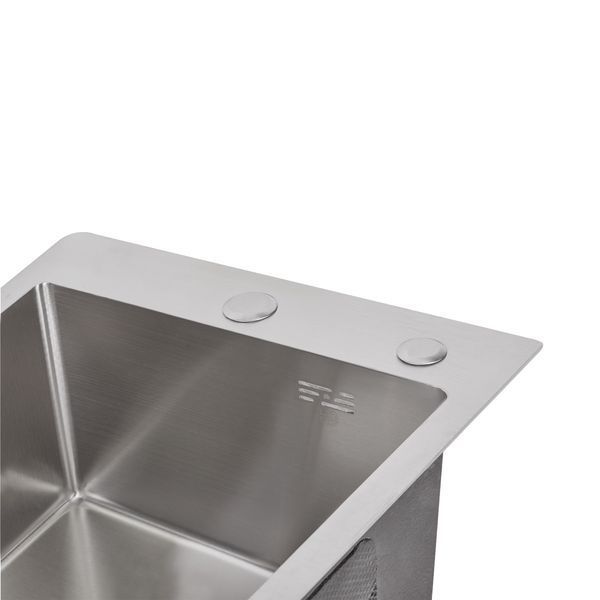 Мийка для кухні інтегрована Lidz Handmade H4050 (LDH4050BRU39258) Brushed Steel 3,0/1,0 мм SD00045362 фото