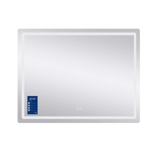 Дзеркало Qtap Mideya MI1) 1200х800 з LED-підсвічуванням Touch, з антизапотіванням, димером, рег. яскравості QT2078F12080 SD00054584 фото