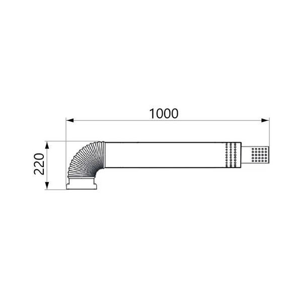 Комплект коаксіальний Thermo Alliance для турбованої газової колонки 1000 мм, 60/90 SD00024554 фото