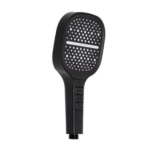 Лійка для ручного душу Qtap Rucni 130x130 мм QTRUC125BLM45957 Black Matt SD00052081 фото