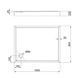 Душовий піддон Qtap Tern 301812C 100x80x12 см + сифон SD00046990 фото 2