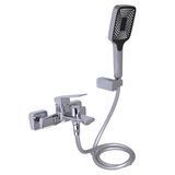 Змішувач для ванни Qtap Capricorn з душовим гарнітуром Chrome (k35) QTCAP3060102C48222 SD00054346 фото