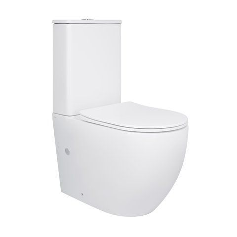 Унітаз-компакт Qtap Robin Ultra Quiet безободковий з сидінням Soft-close QT13226089AW SD00051949 фото