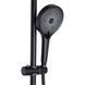Душова система універсальна Qtap Slavonice на три споживача (з виливом) QTSLA111BLM45906 Black Matt SD00052030 фото 4