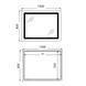Дзеркало Qtap Cardinal (CA2) 1000х800 з LED-підсвічуванням Touch, з антизапотіванням, з димером, рег. темп. кольору (3000-6500K) QT0478C1008048455 SD00054579 фото 2