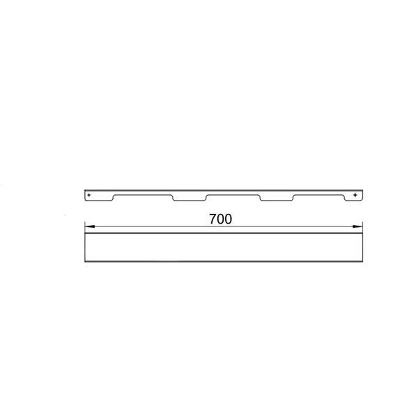 Решітка для лінійного трапу SUS304 Grate FA700 (NKS) Qtap SD00053575 фото