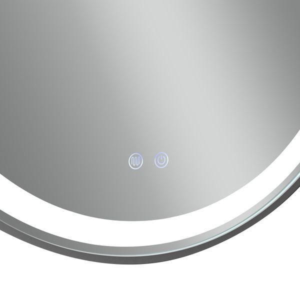 Дзеркало Qtap Gemini 800х700 з LED-підсвічуванням Touch, з антизапотіванням, з димером, рег. темп. кольору (3000-6500K) Reverse QT2578R8072B SD00052319 фото