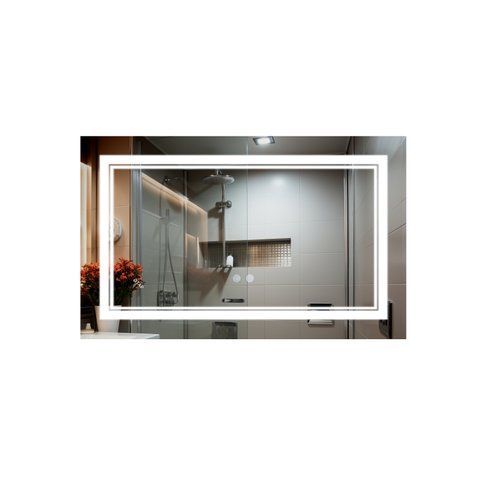 Дзеркало Qtap Cardinal (CA1) 700х500 з LED-підсвічуванням Touch, з антизапотіванням, з димером, рег. темп. кольору (3000-6500K) QT0478C5070 SD00052323 фото