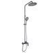 Душова система для душу Qtap Slavonice на два споживача QTSLA110GMB45913 Gunmetal Black PVD SD00052037 фото 1