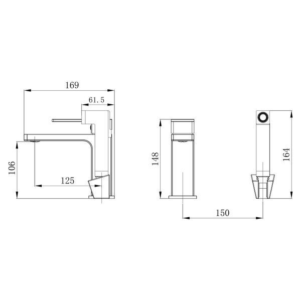 Змішувач для раковини Qtap Gemini (з гігієнічним душем) QTGEM272CRW45691 Chrome/White SD00051815 фото