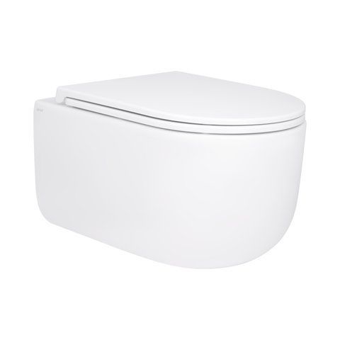 Унітаз підвісний Qtap Taurus безободковий з сидінням Soft-close QT2433084EUQW SD00051552 фото