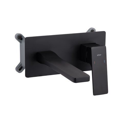 Змішувач для раковини Qtap Gemini прихованого монтажу QTGEM273BLM45694 Black Matt SD00051818 фото