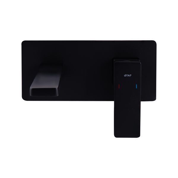 Змішувач для раковини Qtap Gemini прихованого монтажу QTGEM273BLM45694 Black Matt SD00051818 фото