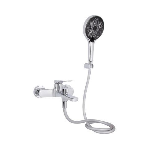 Змішувач для ванни Qtap Slavonice (з душовим гарнітуром) QTSLV259CRM48034 Chrome SD00054158 фото