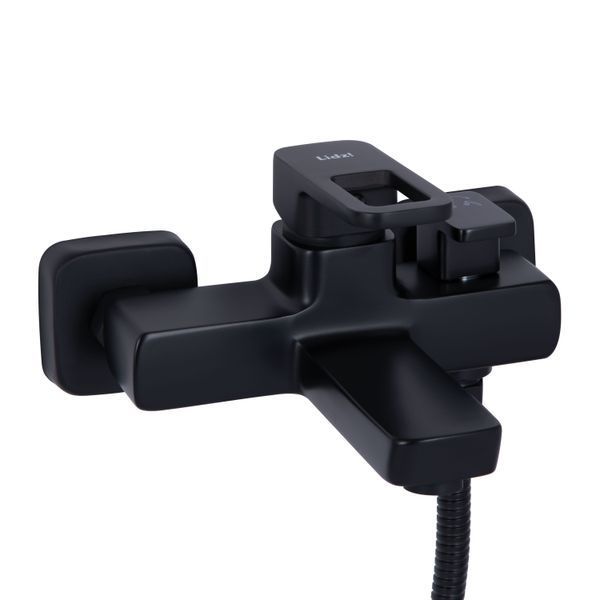 Змішувач для ванни Lidz Wawel 006 (з душовим гарнітуром) (k35) LDWAW006BLA45393 Black SD00051517 фото