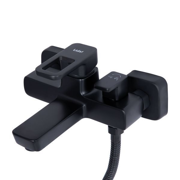 Змішувач для ванни Lidz Wawel 006 (з душовим гарнітуром) (k35) LDWAW006BLA45393 Black SD00051517 фото