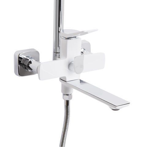 Душова система універсальна Qtap Presto на три споживача (з виливом) QTPRE111CRW45580 Chrome/White SD00051704 фото