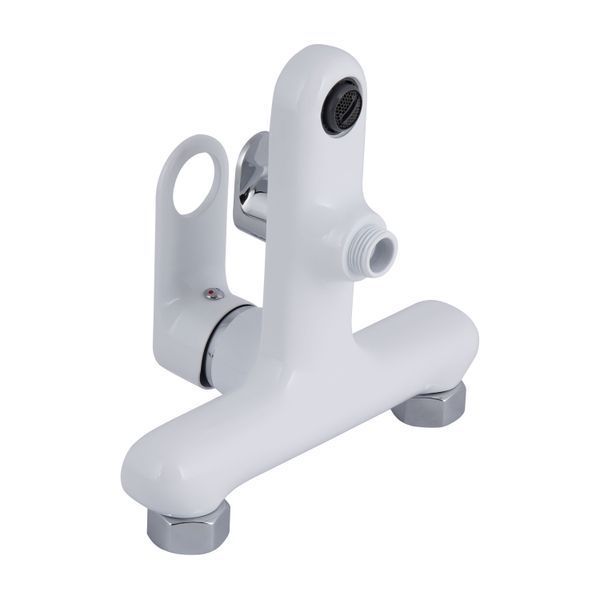 Змішувач для ванни Qtap Jay (з душовим гарнітуром) QTJAY259CRW45553 Chrome/White SD00051677 фото