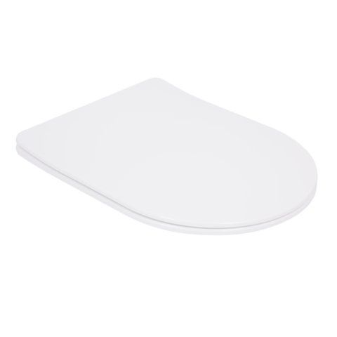 Сидіння для унітаза (Robin 520,660, Scorpio 520,660) 460x362x50 мм, White, з мікроліфтом, Slim Duroplast, Quick Release QTSC179W47351 Qtap SD00053475 фото
