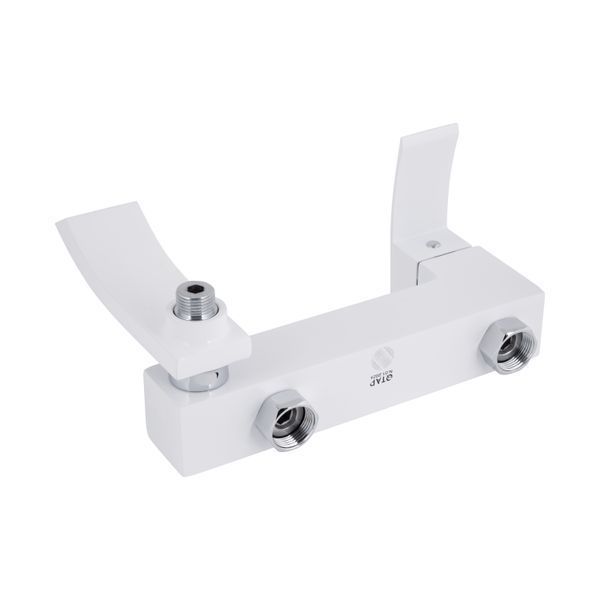 Змішувач для ванни Qtap Swan Cascada з поворотним виливом (з душовим гарнітуром) QTSWA260CRW45569 Chrome/White SD00051693 фото